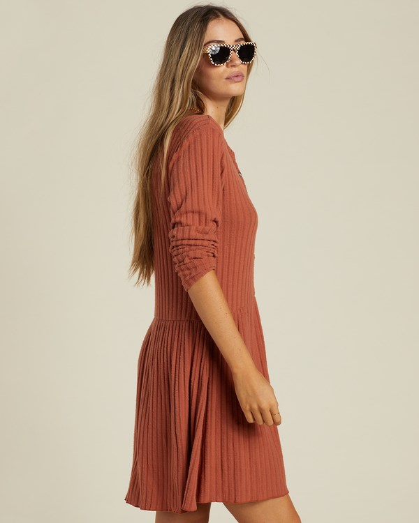 Billabong Always Lounging Šaty Čokolády | GUEZXB-208