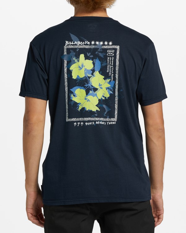 Billabong Ancient Wave Washed Krátké Sleeve T-Shirt Tmavě Blankyt | IMNUGR-478