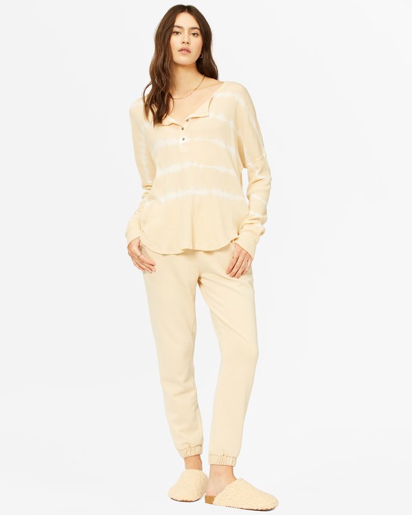 Billabong Any Day Thermal Long Sleeve T-Shirt Raffia | WDXOVQ-683