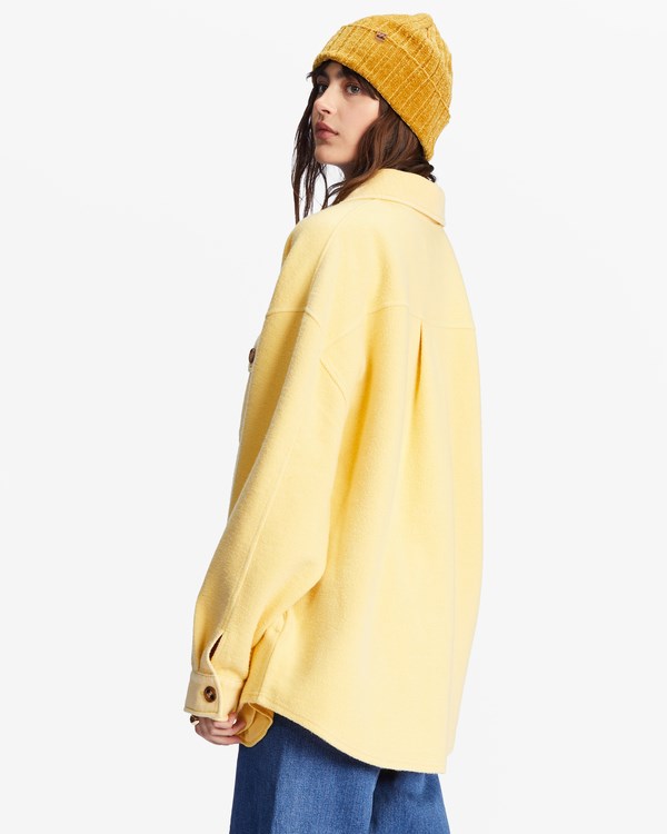 Billabong Anytime Shacket Oversized Button-Through Jacket Mellow Daze | LAYRZV-459