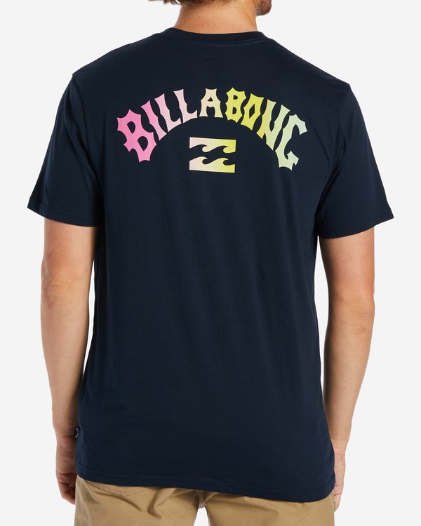 Billabong Arch Fill Krátké Sleeve T-Shirt Tmavě Blankyt | NGKUSY-085