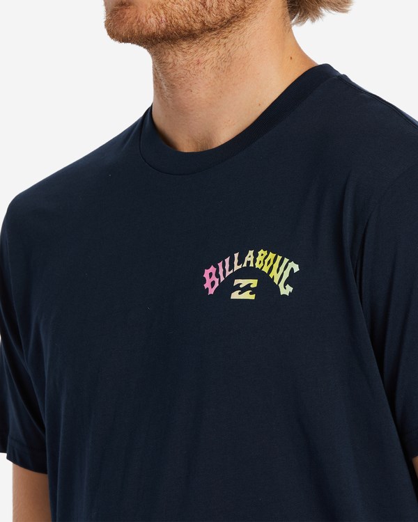 Billabong Arch Fill Krátké Sleeve T-Shirt Tmavě Blankyt | NGKUSY-085