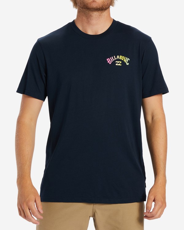 Billabong Arch Fill Krátké Sleeve T-Shirt Tmavě Blankyt | NGKUSY-085