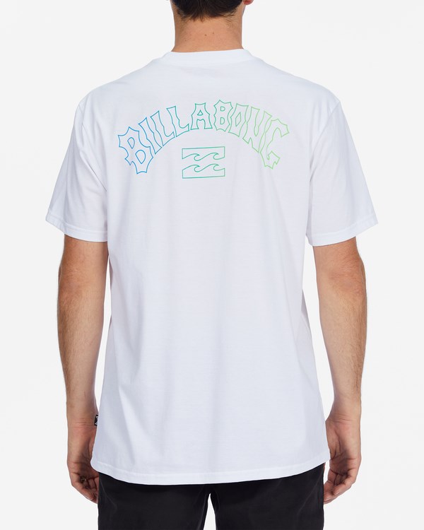 Billabong Arch Fill Krátké Sleeve T-Shirt Bílé | XKPCWU-238