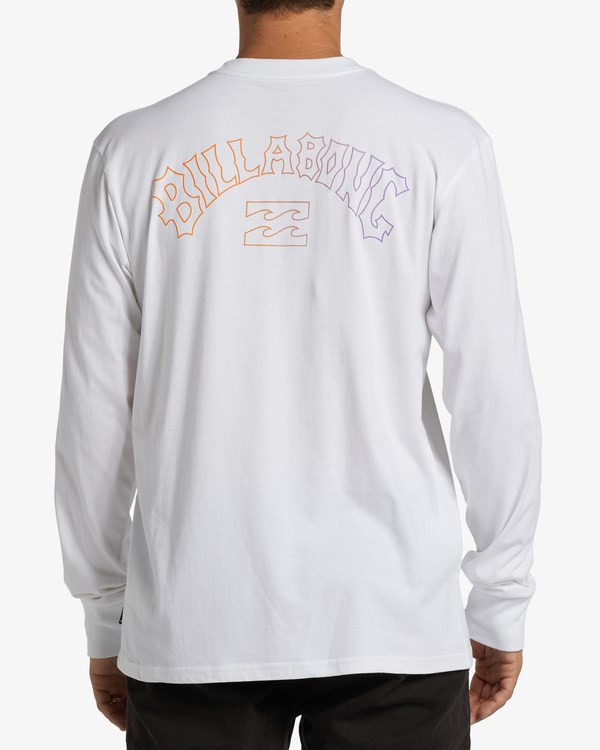 Billabong Arch Fill Long Sleeve T-Shirt Bílé | KRSPAT-439