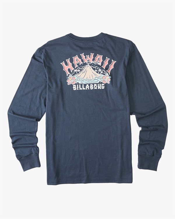 Billabong Arch Hawaii Long Sleeve T-Shirt Tmavě Blankyt | ZILEJD-157