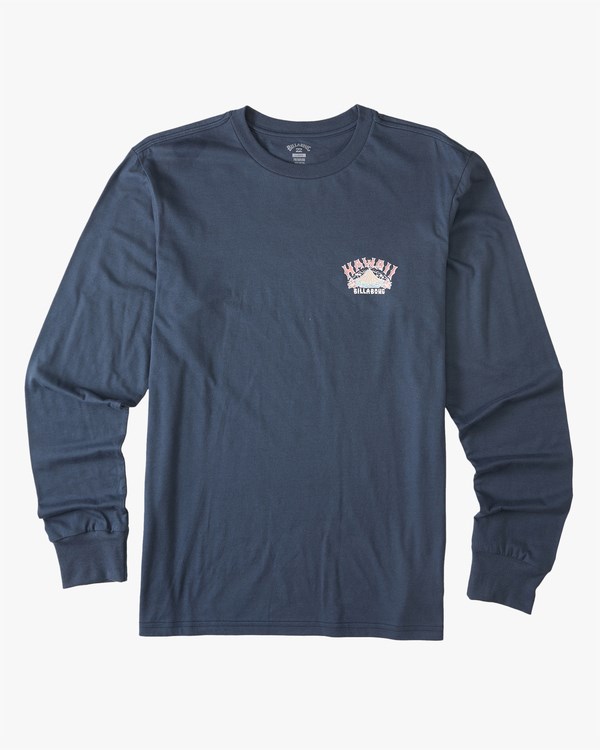 Billabong Arch Hawaii Long Sleeve T-Shirt Tmavě Blankyt | ZILEJD-157