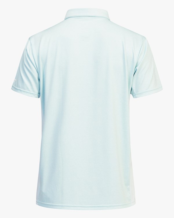 Billabong Arch Mesh Loose Fit Polo Surf Shirt Coastal | RZDUEV-276