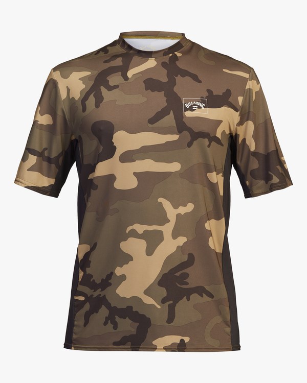 Billabong Arch Mesh Loose Fit UPF 50+ Krátké Sleeve Surf Tee Maskáčové | ABFSPT-376