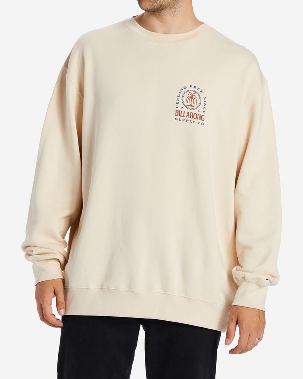 Billabong Arch Palm Crewneck Sweatshirt Světle Hnědožlutý | EJIKOP-732