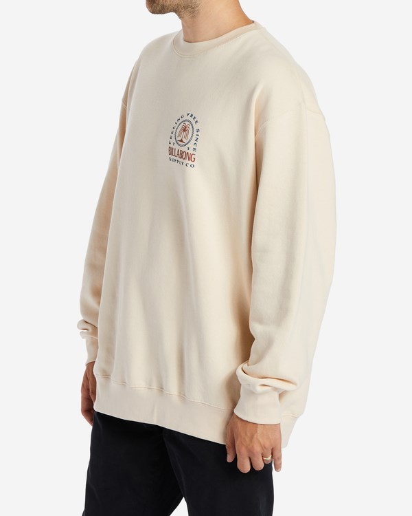 Billabong Arch Palm Crewneck Sweatshirt Světle Hnědožlutý | EJIKOP-732