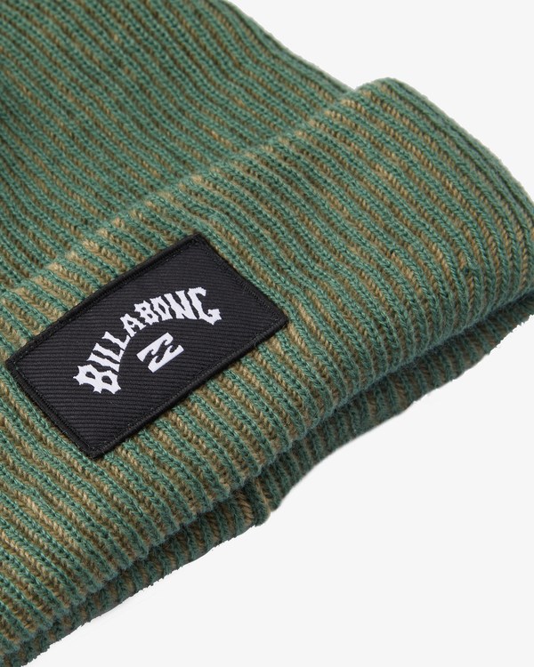 Billabong Arch Patch Knit Beanie Evergreen | FLVJWB-346
