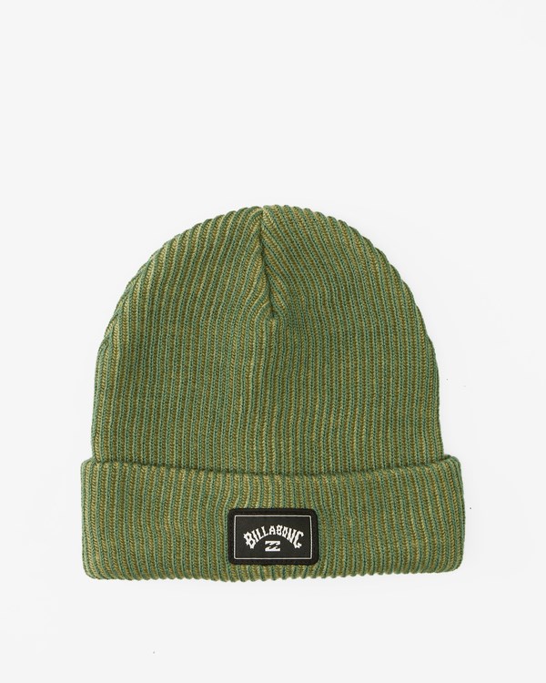 Billabong Arch Patch Knit Beanie Evergreen | FLVJWB-346