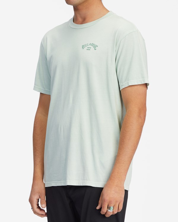 Billabong Arch Wave Washed Krátké Sleeve T-Shirt Seaglass | FCXANJ-394