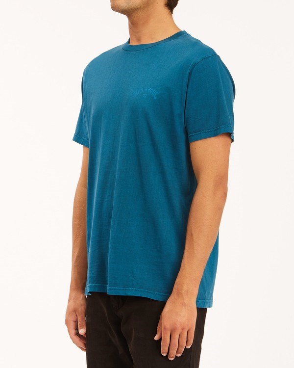 Billabong Arch Wave Washed Krátké Sleeve T-Shirt Tmavě Blankyt | XLQPDF-269