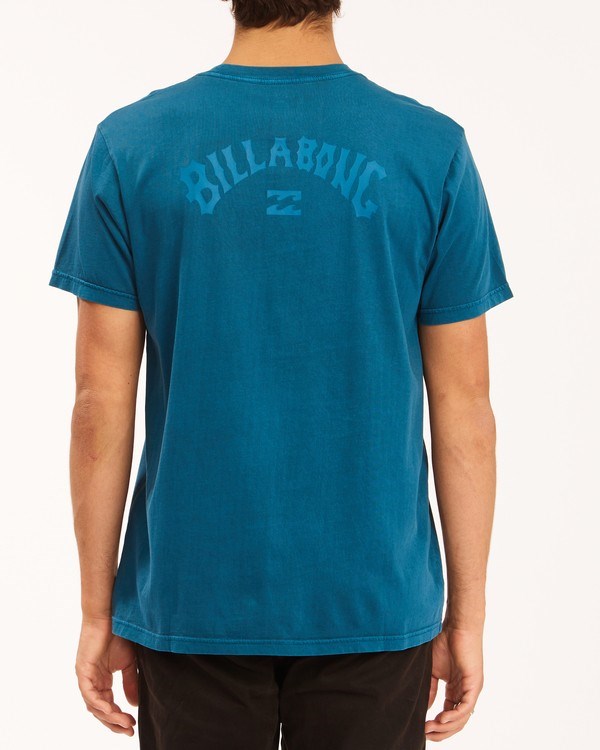 Billabong Arch Wave Washed Krátké Sleeve T-Shirt Tmavě Blankyt | XLQPDF-269