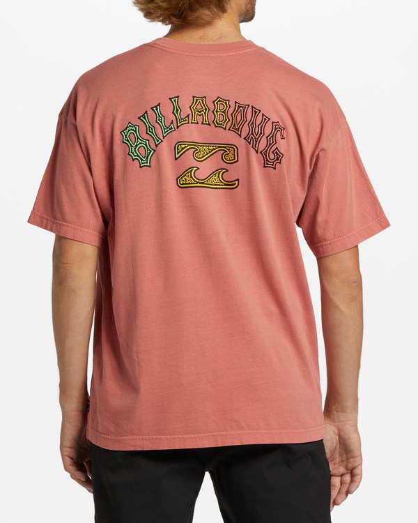 Billabong Arch Wave Washed Krátké Sleeve T-Shirt Koralove | ZYHLVR-792