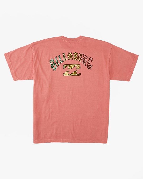 Billabong Arch Wave Washed Krátké Sleeve T-Shirt Koralove | ZYHLVR-792