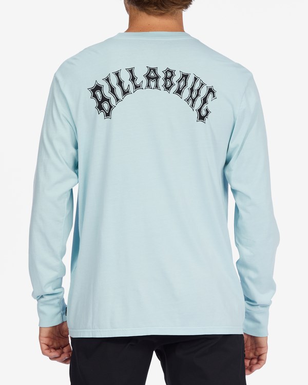 Billabong Arch Wave Washed Long Sleeve T-Shirt Coastal | FWMJKG-137