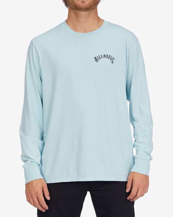 Billabong Arch Wave Washed Long Sleeve T-Shirt Coastal | FWMJKG-137