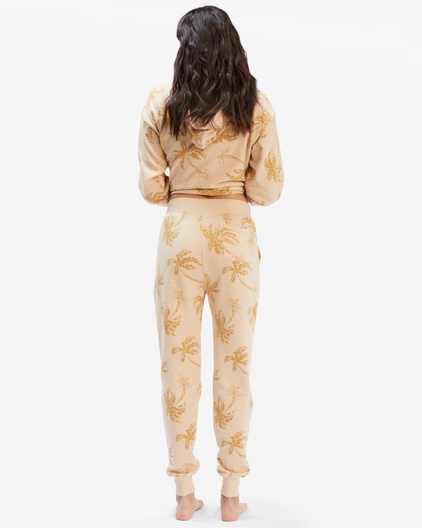 Billabong At Last Floral Sweatpants Raffia | YOSPVL-584