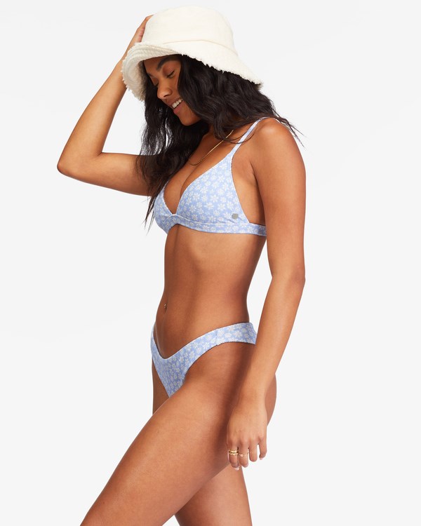 Billabong Away We Go Fixed Triangle Bikiny Top Baby Blues | VDFITG-870