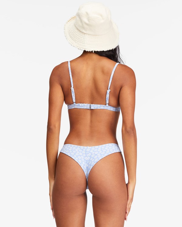 Billabong Away We Go Fixed Triangle Bikiny Top Baby Blues | VDFITG-870