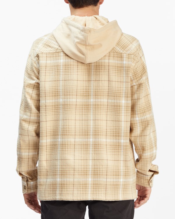 Billabong Baja Cali S Kapucí Flannel Shirt Oatmeal Heather | UOJHKL-425