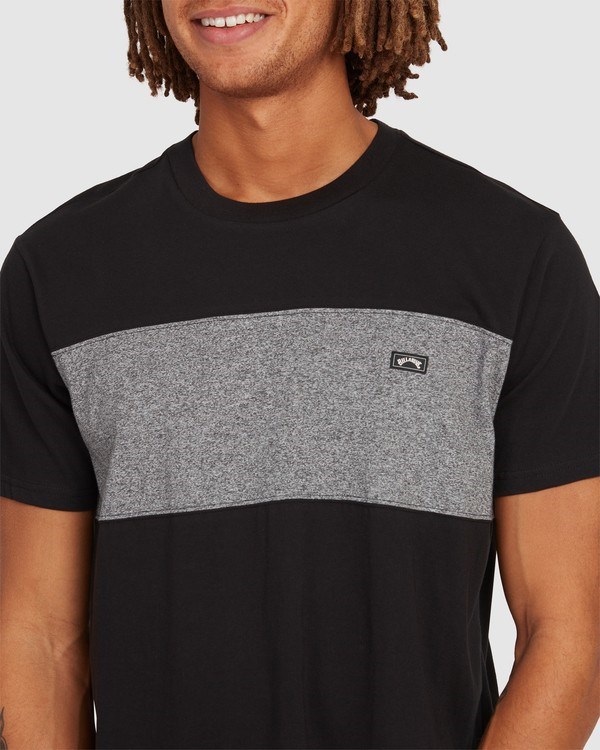 Billabong Banded Die Cut Krátké Sleeve T-Shirt Černé | ZPDVFO-978