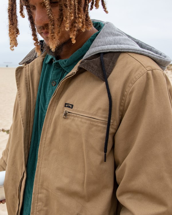 Billabong Barlow S Kapucí Jacket Clay | SDRBAY-637
