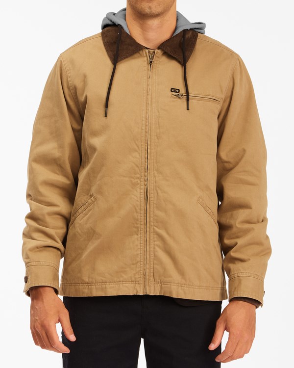Billabong Barlow S Kapucí Jacket Clay | SDRBAY-637