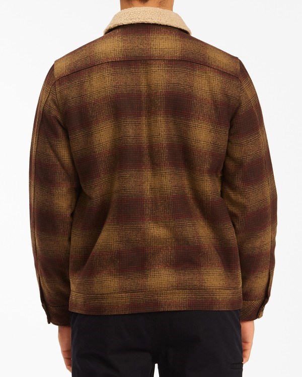 Billabong Barlow Sherpa Trucker Jacket Káva | HKBVQD-078