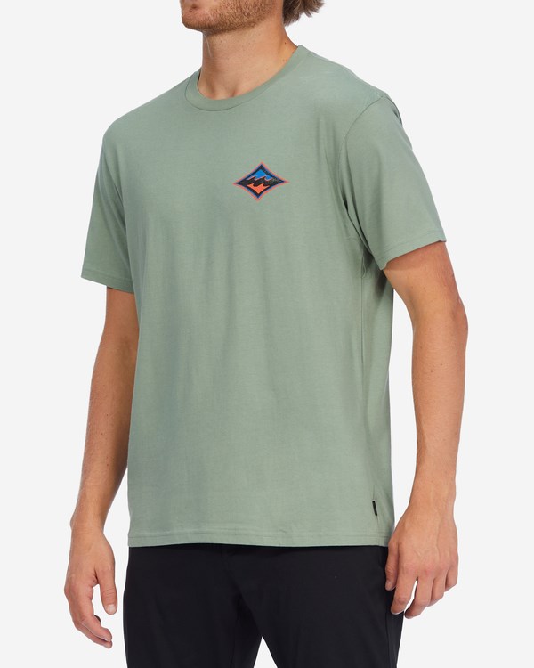Billabong Barrel Organic Krátké Sleeve T-Shirt Sage | JFEQIY-209