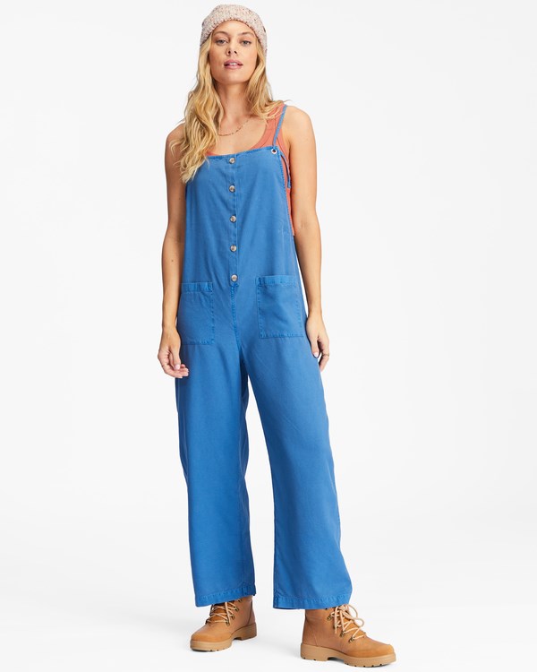 Billabong Beach Cruiser Široké-Leg Overalls Indigo | FJWZHT-076