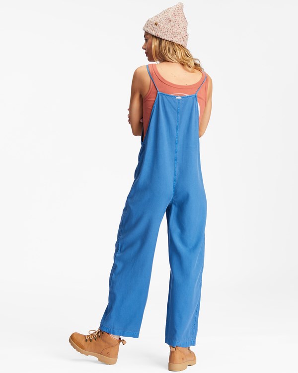 Billabong Beach Cruiser Široké-Leg Overalls Indigo | FJWZHT-076