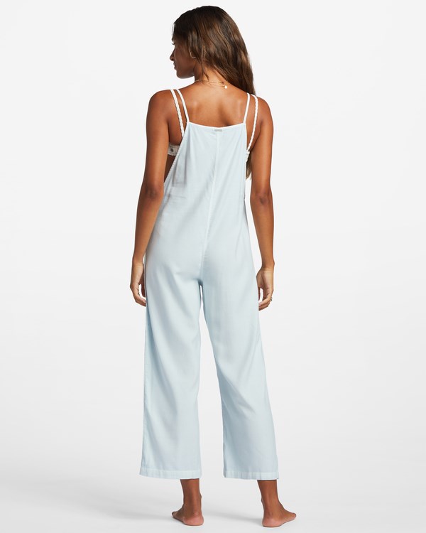 Billabong Beach Cruiser Široké-Leg Overalls Světle | XKYCLJ-092