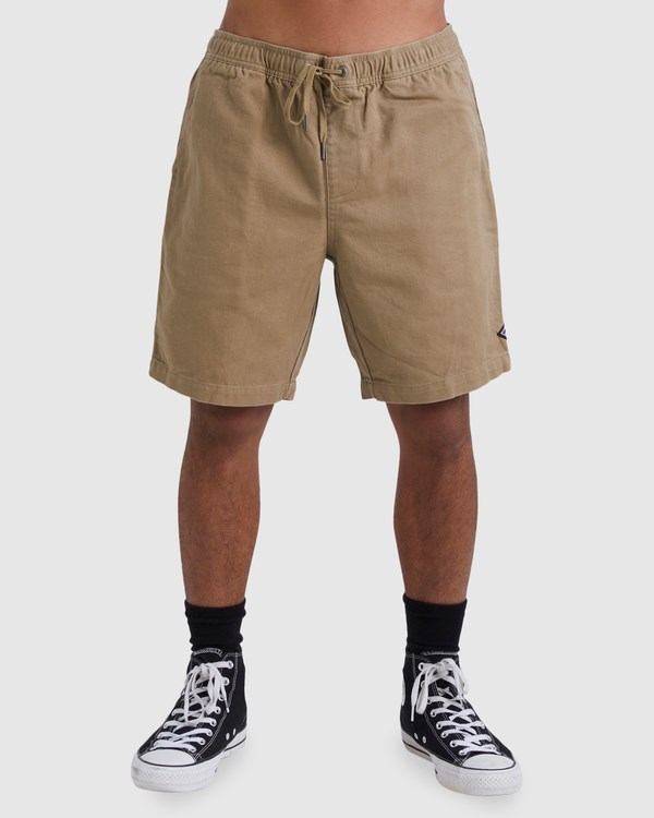Billabong Beach Days Layback Twill Elastic Pasem Walkshorts 18.5