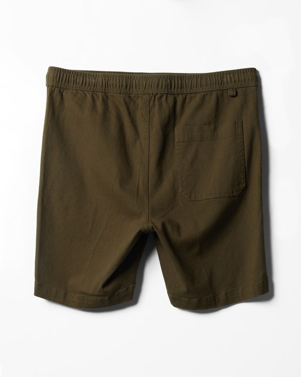 Billabong Beach Days Layback Twill Elastic Pasem Walkshorts 18.5