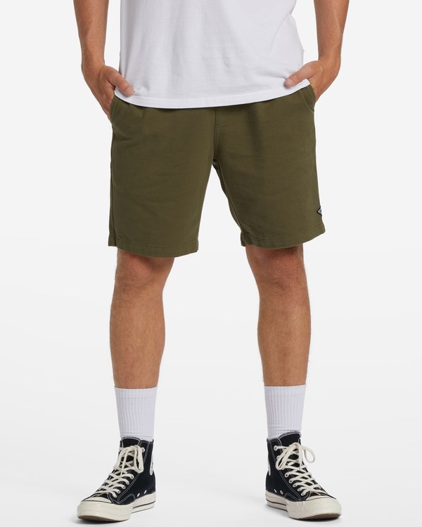Billabong Beach Days Layback Twill Elastic Pasem Walkshorts 18.5