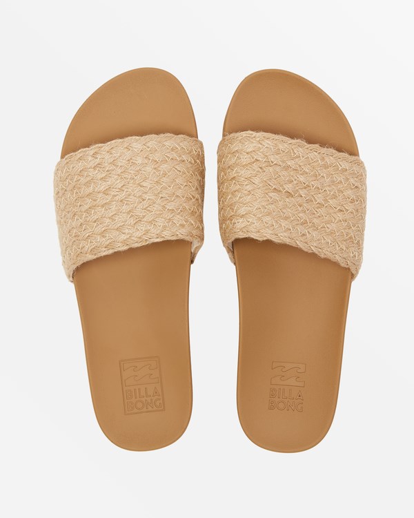 Billabong Beach Side Pantofle Sandals Tan | RFYUQI-618