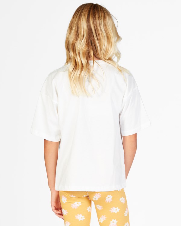 Billabong Believe In Magic Boyfriend T-Shirt Salt Crystal | UWRCKO-709