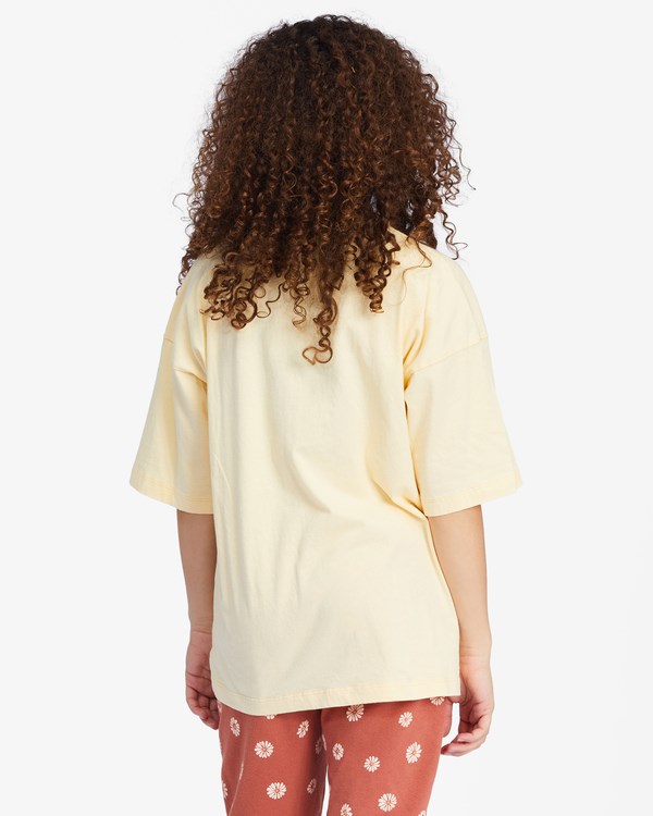Billabong Best Sunshine Grafická Boyfriend T-Shirt Buttermilk | MRWDAG-451