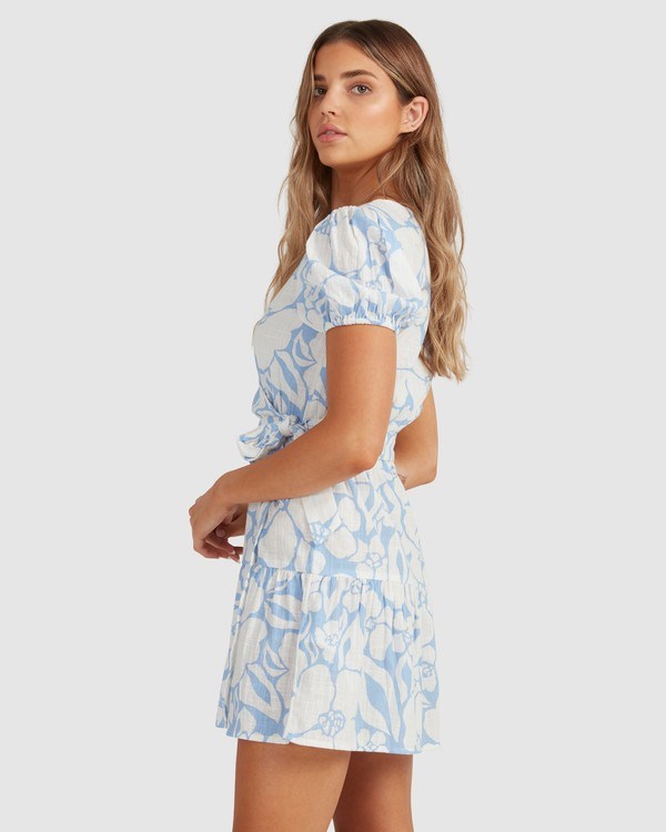 Billabong Beyond Blue Wrap Šaty Blankyt | FQVXAC-498