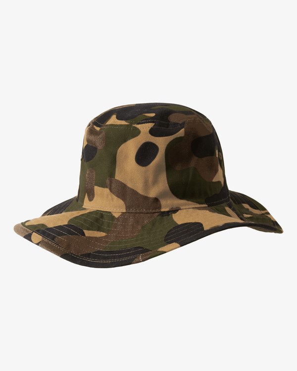 Billabong Big John Print Surf Safari Hat Olivy Zelené Maskáčové | CBYLND-320