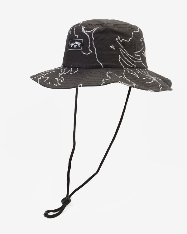 Billabong Big John Print Surf Safari Hat Černé Bílé | LMUVCT-580