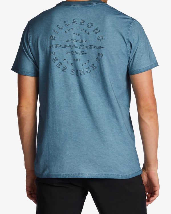 Billabong Big Wave Dan Krátké Sleeve T-Shirt Marine | NLPKEZ-926
