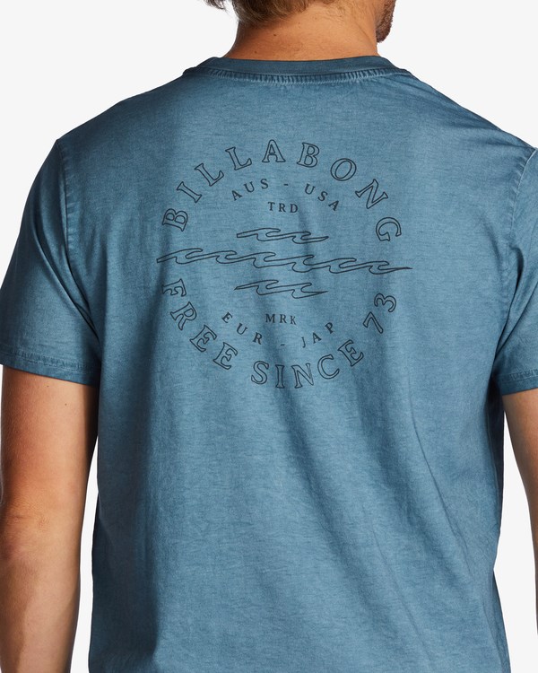 Billabong Big Wave Dan Krátké Sleeve T-Shirt Marine | NLPKEZ-926