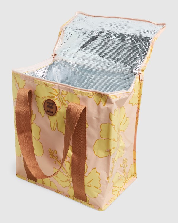 Billabong Billabong X Kollab Faux-Læder Cooler Bag Peach | SVDITL-897