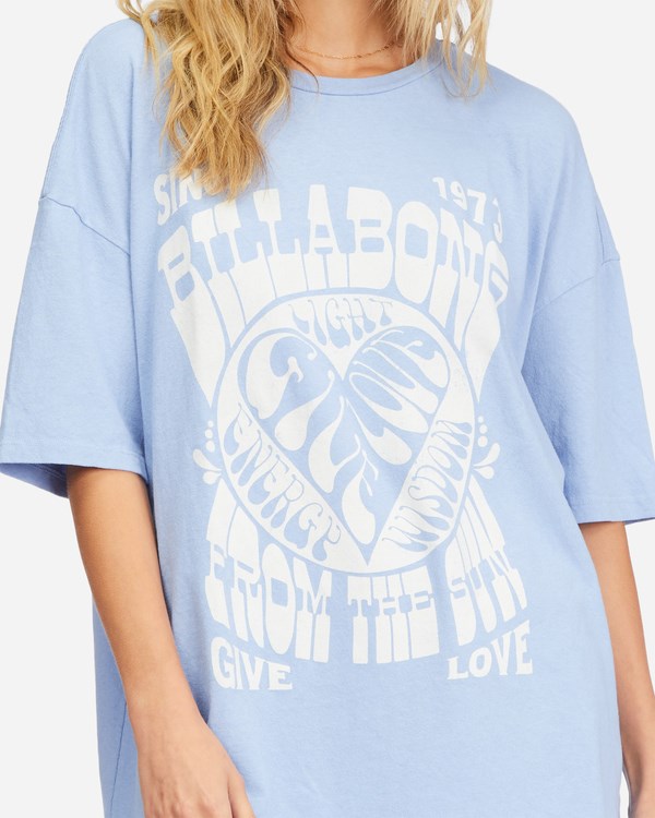 Billabong Blue Bayou Boyfriend T-Shirt Blankyt | DPQRNF-124