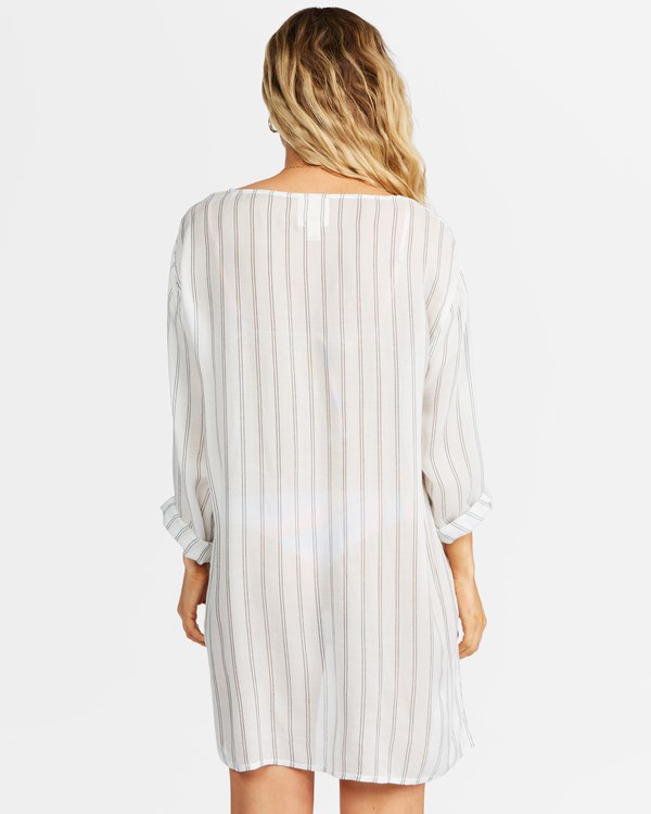 Billabong Blue Skies Mini Beach Cover-Up White/Multi | CSIDQK-735